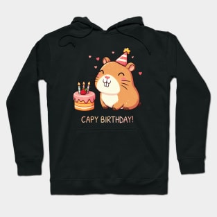 Capy Birthday Capybara Kawaii Hoodie